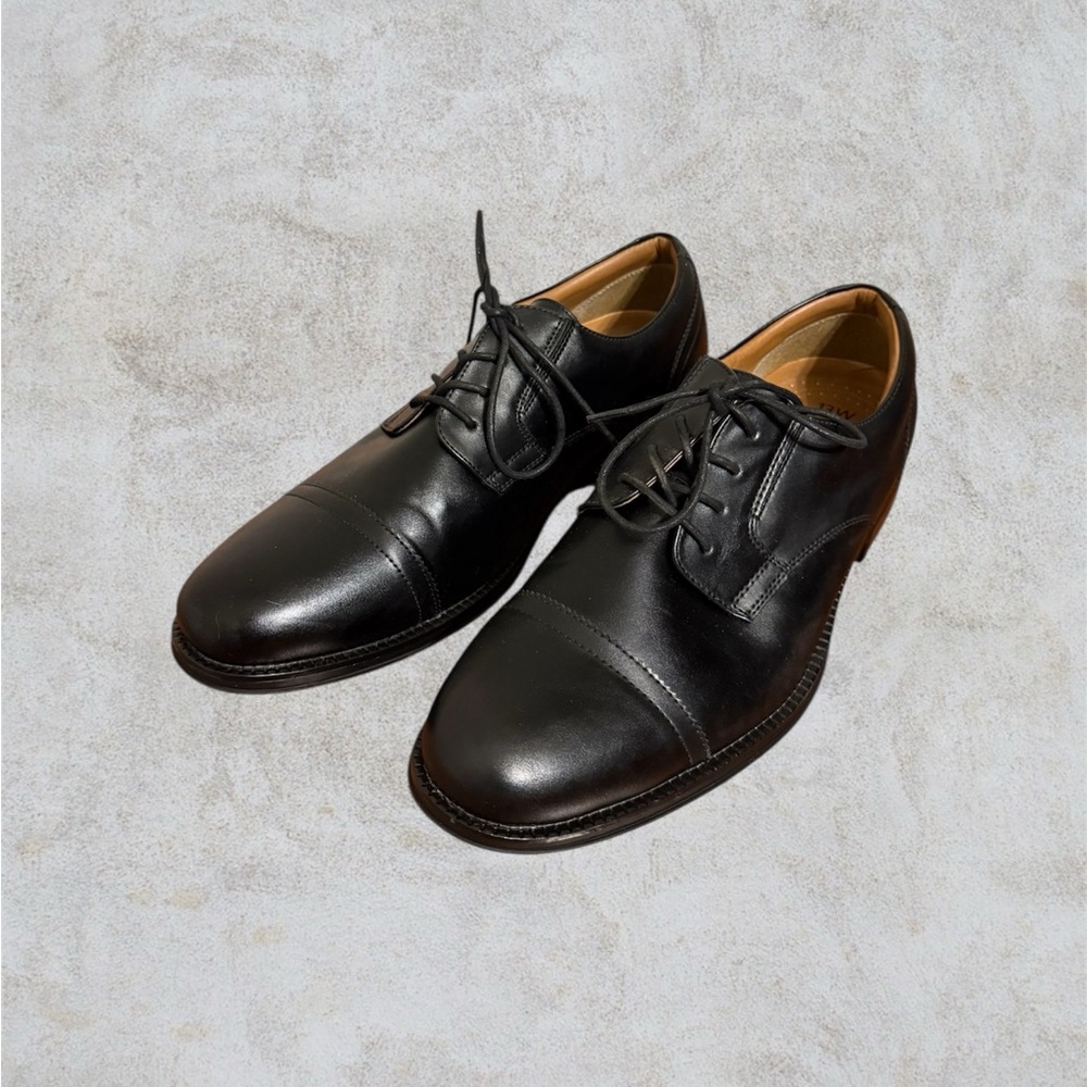 Classic Black Leather Men's Dress Shoes